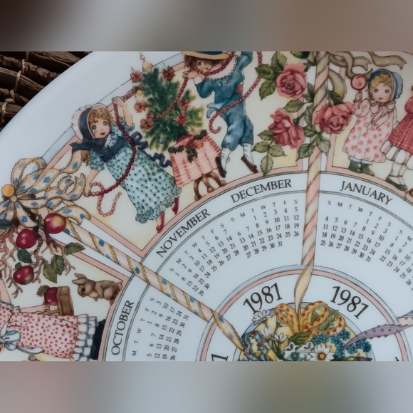 1981 Calendar Plate by Deborah Bell Jarrett - Picture 7 of 15